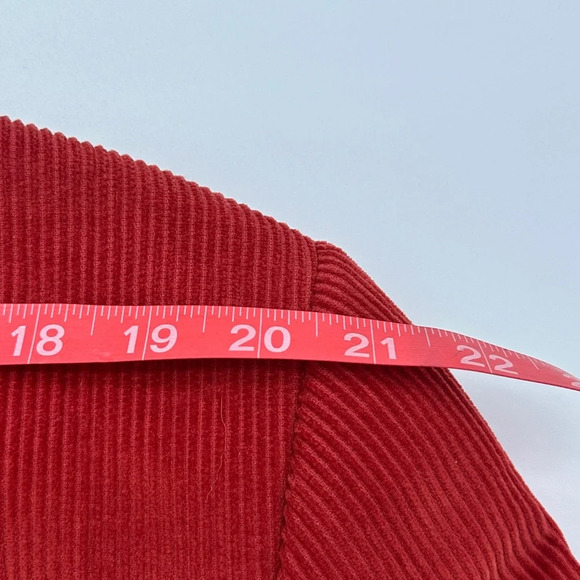 Alan Flusser Corduroy Blazer Rust Orange 44R Academia Professor Preppy Work - Picture 14 of 14